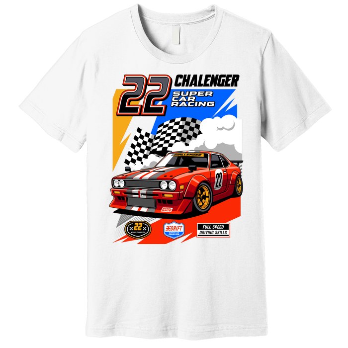 Chalenger Super Car Racing Premium T-Shirt