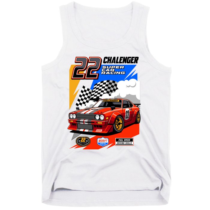 Chalenger Super Car Racing Tank Top