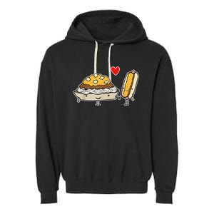 Cincinnati Style Chili 3 Way And Cheese Coney Garment-Dyed Fleece Hoodie