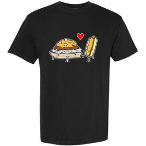 Cincinnati Style Chili 3 Way And Cheese Coney Garment-Dyed Heavyweight T-Shirt