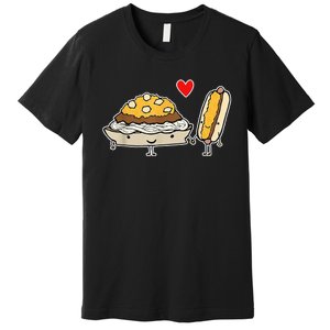 Cincinnati Style Chili 3 Way And Cheese Coney Premium T-Shirt