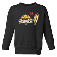 Cincinnati Style Chili 3 Way And Cheese Coney Toddler Sweatshirt