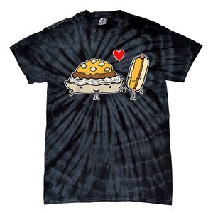 Cincinnati Style Chili 3 Way And Cheese Coney Tie-Dye T-Shirt