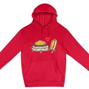 Cincinnati Style Chili 3 Way And Cheese Coney Premium Pullover Hoodie