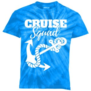 Cruise Squad Cruise Ship For Family Friends Gift Kids Tie-Dye T-Shirt