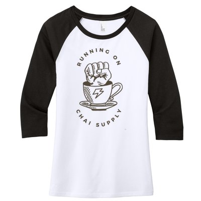 Chai Supply Women's Tri-Blend 3/4-Sleeve Raglan Shirt