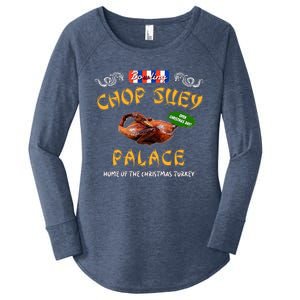 Christmas Story Chop Suey Palace Funny 80s Classic Chinese Women's Perfect Tri Tunic Long Sleeve Shirt