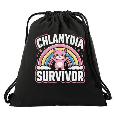 Chlamydia Survivor Drawstring Bag