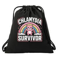 Chlamydia Survivor Drawstring Bag