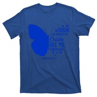 Cute Spanish Christian Bible Verse Religious Butterfly Gift T-Shirt