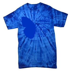 Cute Spanish Christian Bible Verse Religious Butterfly Gift Tie-Dye T-Shirt