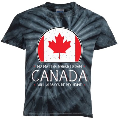 Canadian Shirts Canada Pride Flag North Maple Leaf Eh Gift Kids Tie-Dye T-Shirt