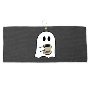 Cute Spooky Coffee Halloween Ghost Ghost Ing Coffee Cute Gift Large Microfiber Waffle Golf Towel