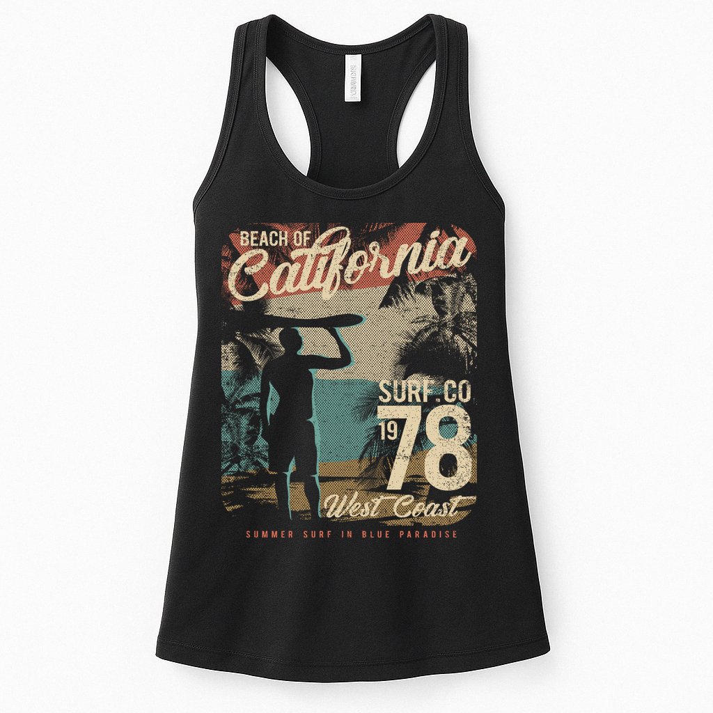 California Surf Womens Tank Top