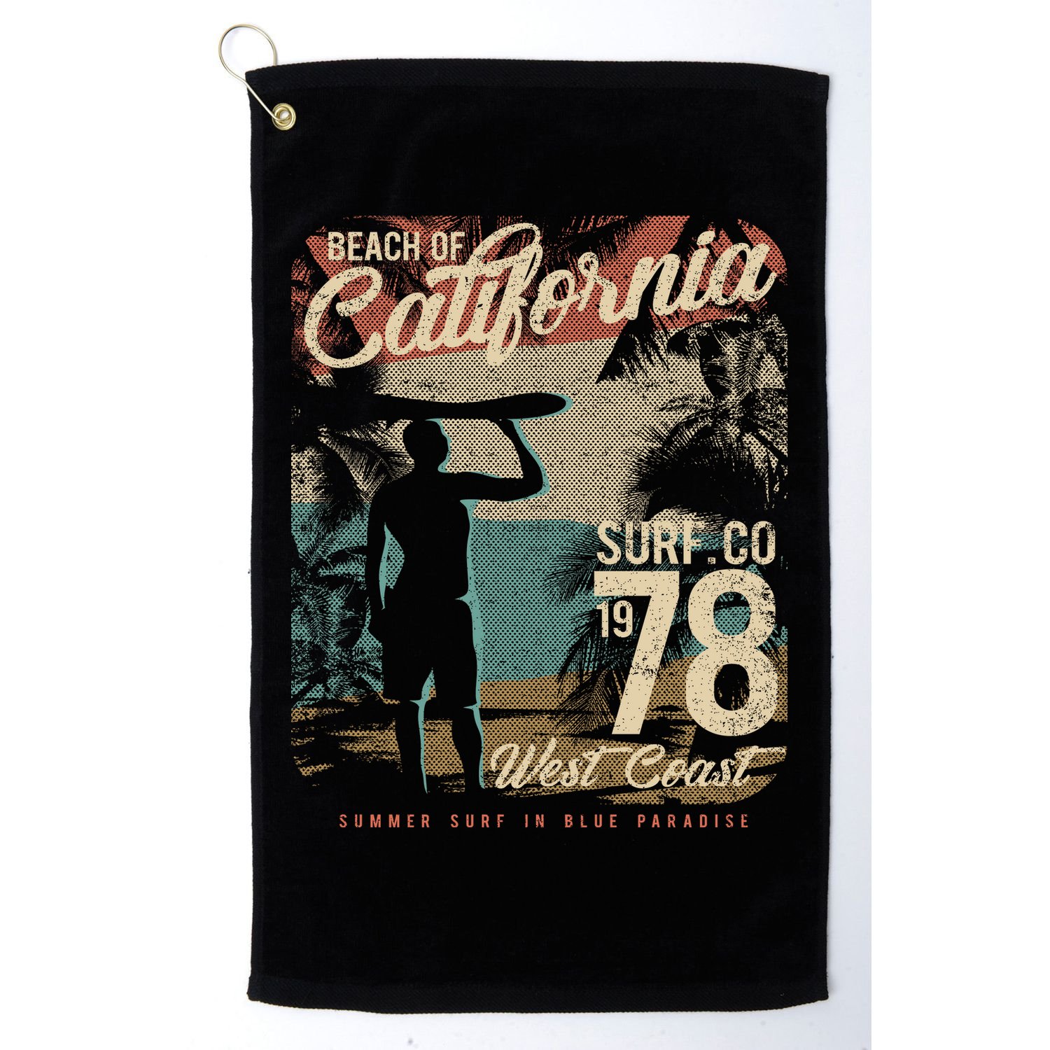 California Surf Golf Towel