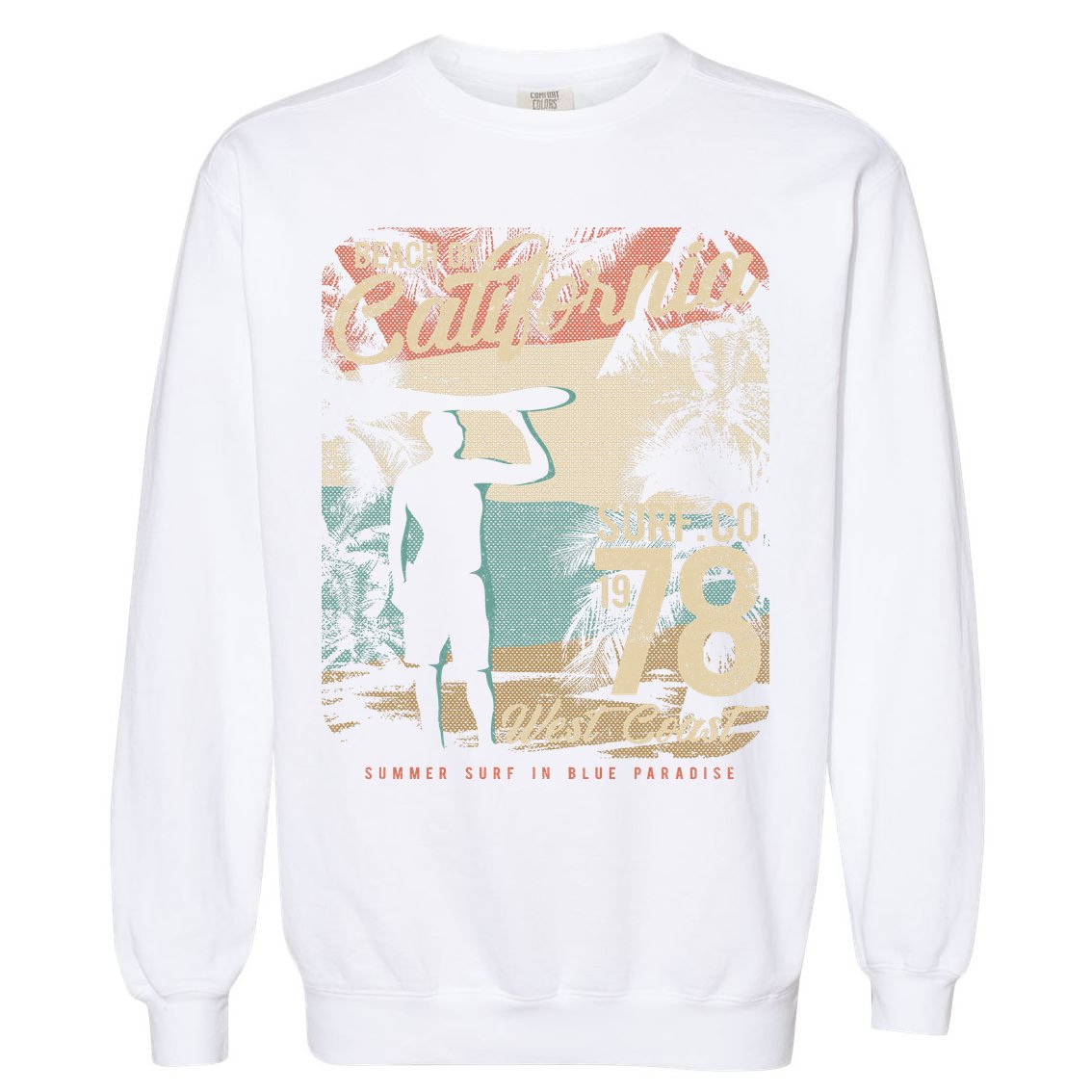 California Surf Garment-Dyed Sweatshirt