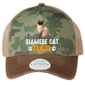 Cat Siamese Cat Dad Siamese Cat Gift Legacy Tie Dye Trucker Hat