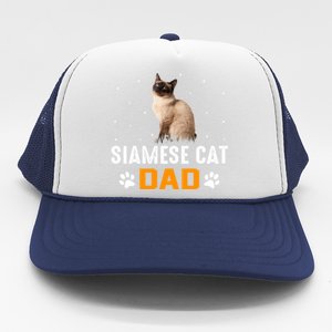 Cat Siamese Cat Dad Siamese Cat Gift Trucker Hat