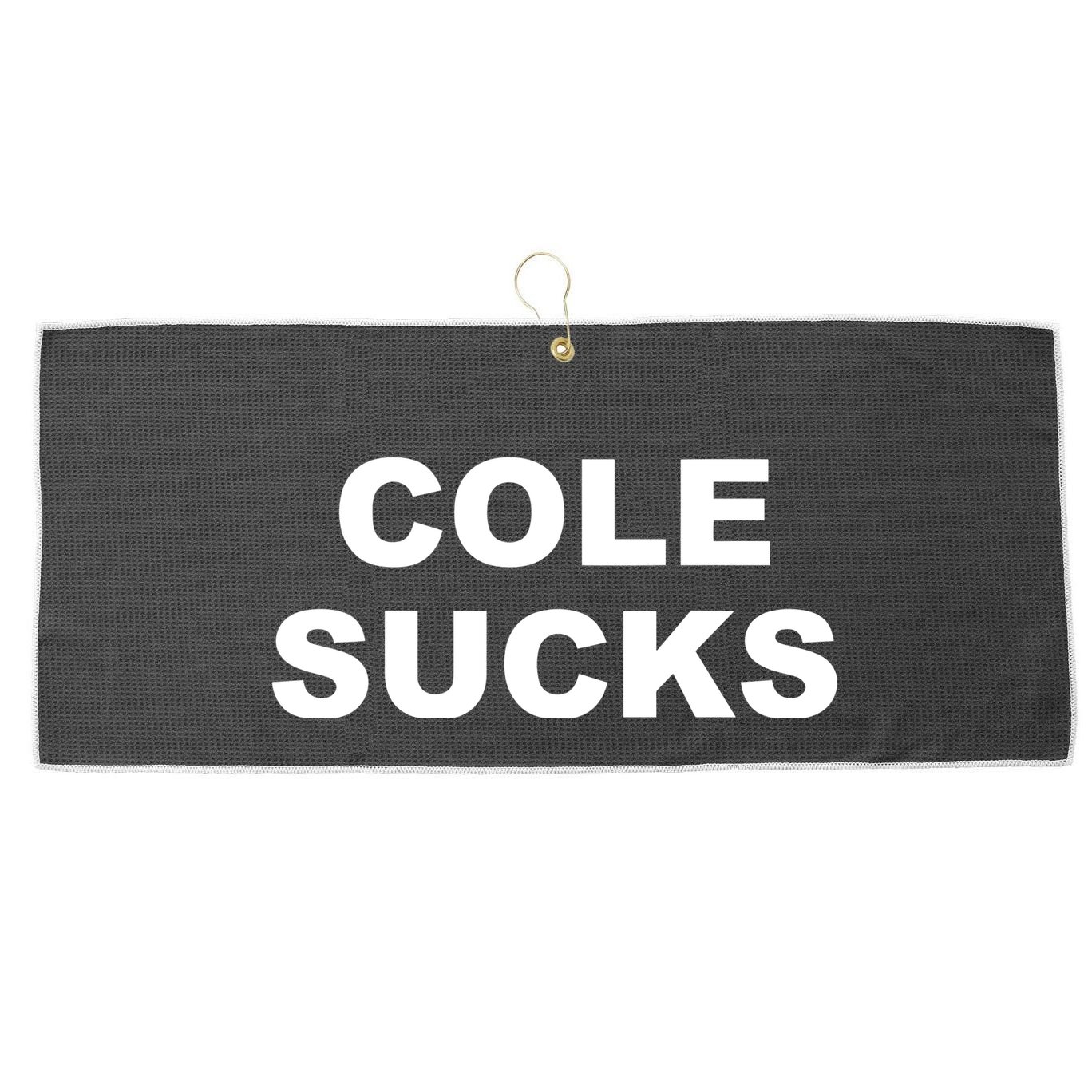 Cole Sucks Large Microfiber Waffle Golf Towel