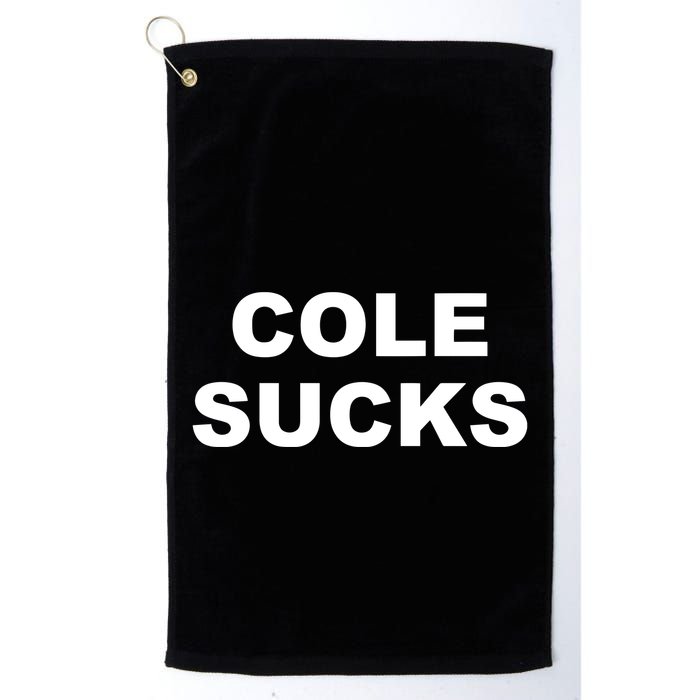 Cole Sucks Golf Towel