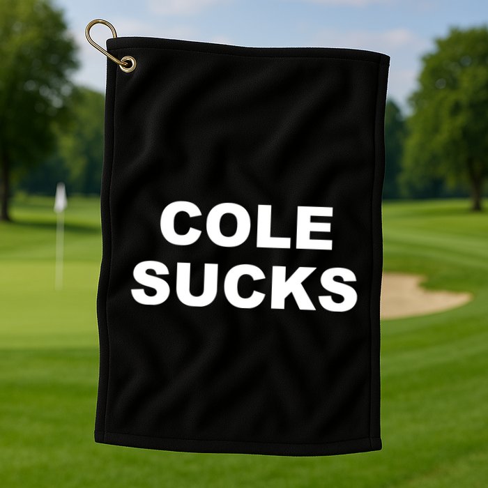 Cole Sucks Golf Towel