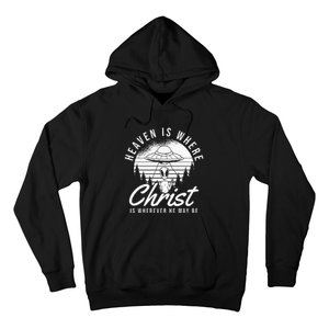 Christianity Spaceship Catholic Bible Christian Alien Jesus Hoodie