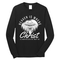 Christianity Spaceship Catholic Bible Christian Alien Jesus Long Sleeve Shirt