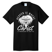 Christianity Spaceship Catholic Bible Christian Alien Jesus Tall T-Shirt