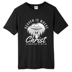 Christianity Spaceship Catholic Bible Christian Alien Jesus Tall Fusion ChromaSoft Performance T-Shirt