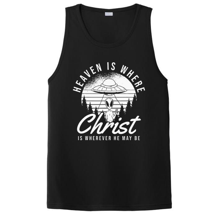 Christianity Spaceship Catholic Bible Christian Alien Jesus PosiCharge Competitor Tank