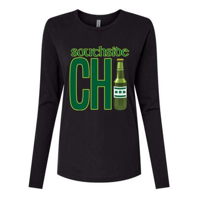 Chirish Southside Chicago St Patrick's Day Irish Beer Gift Womens Cotton Relaxed Long Sleeve T-Shirt