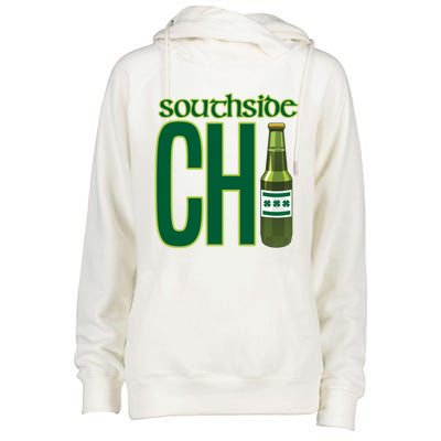 Chirish Southside Chicago St Patrick's Day Irish Beer Gift Womens Funnel Neck Pullover Hood