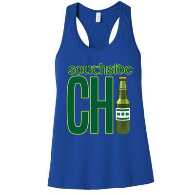 Chirish Southside Chicago St Patrick's Day Irish Beer Gift Women's Racerback Tank