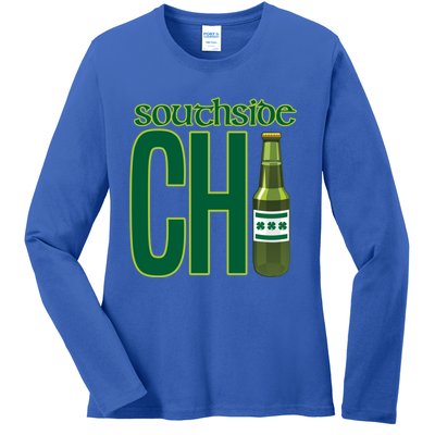 Chirish Southside Chicago St Patrick's Day Irish Beer Gift Ladies Long Sleeve Shirt