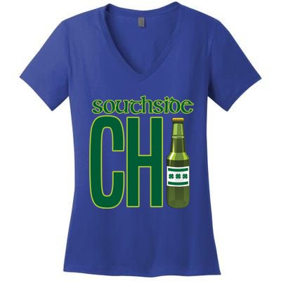 Chirish Southside Chicago St Patrick's Day Irish Beer Gift Women's V-Neck T-Shirt