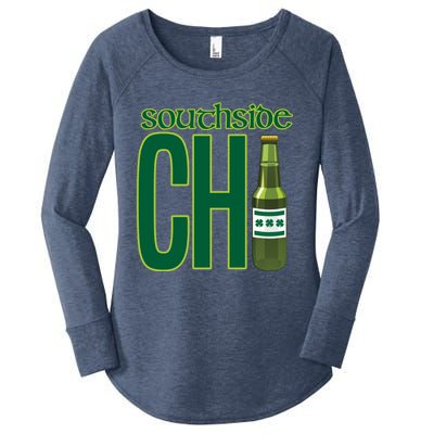 Chirish Southside Chicago St Patrick's Day Irish Beer Gift Women's Perfect Tri Tunic Long Sleeve Shirt