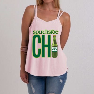 Chirish Southside Chicago St Patrick's Day Irish Beer Gift Women's Strappy Tank