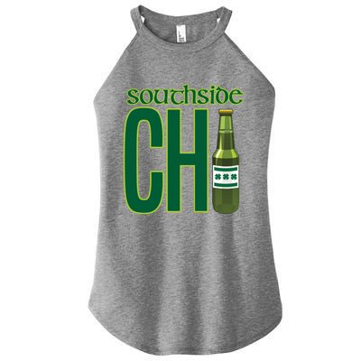 Chirish Southside Chicago St Patrick's Day Irish Beer Gift Women's Perfect Tri Rocker Tank