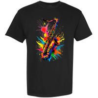 Colorful Saxophone Garment-Dyed Heavyweight T-Shirt