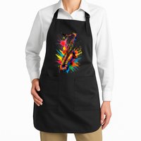 Colorful Saxophone Apron