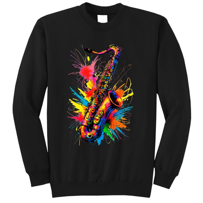 Colorful Saxophone Sweatshirt