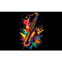 Colorful Saxophone Bumper Sticker