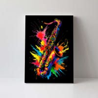 Colorful Saxophone Canvas