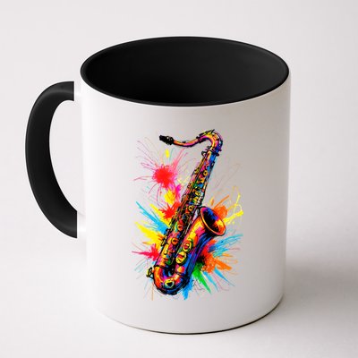 Colorful Saxophone Mug