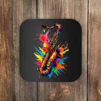 Colorful Saxophone Coaster