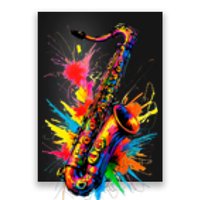 Colorful Saxophone Poster