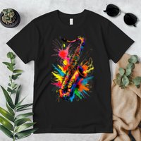 Colorful Saxophone Premium T-Shirt