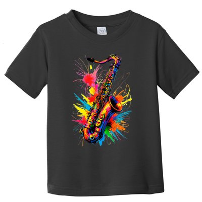 Colorful Saxophone Toddler T-Shirt
