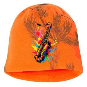 Colorful Saxophone Kati - Camo Knit Beanie