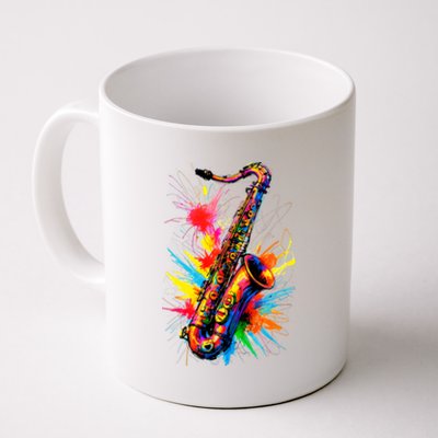 Colorful Saxophone Coffee Mug